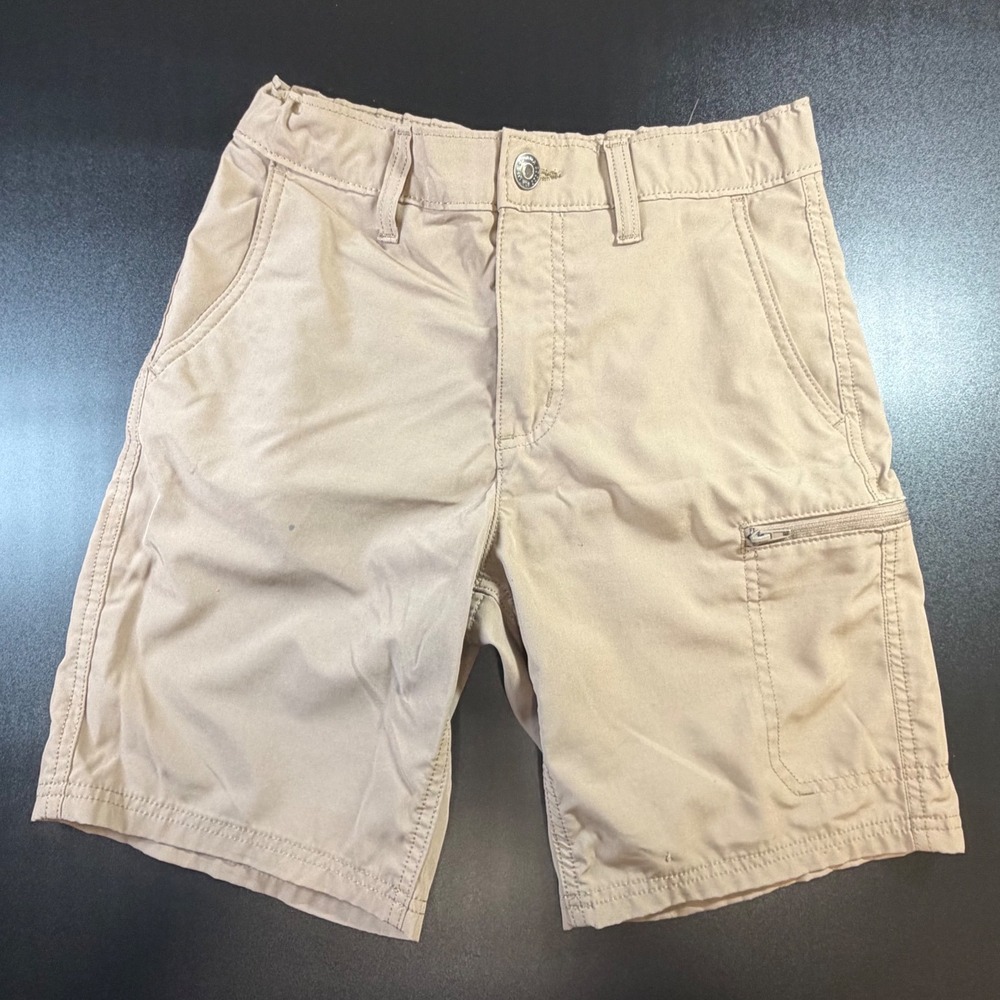 Sonoma Goods For Life Boys Khaki Utility Shorts Tan Stretch Size 12 Pocket K11